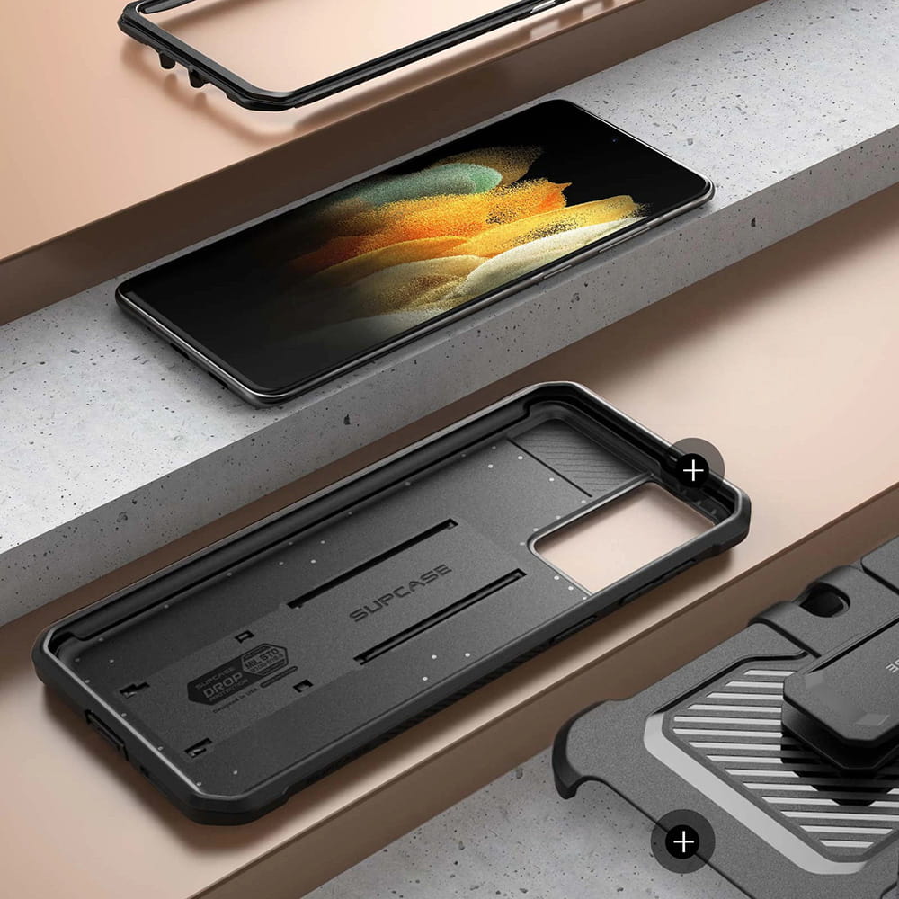 Schutzhülle Supcase UB Pro noSP für Galaxy S21 Ultra 5G schwarz