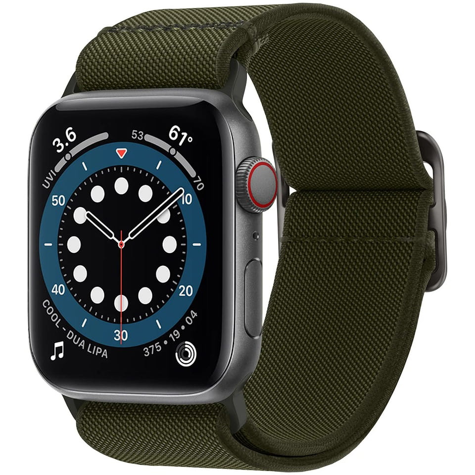 Armband Spigen Lite Fit für Apple Watch 49/46/45/44 mm, Olivgrün