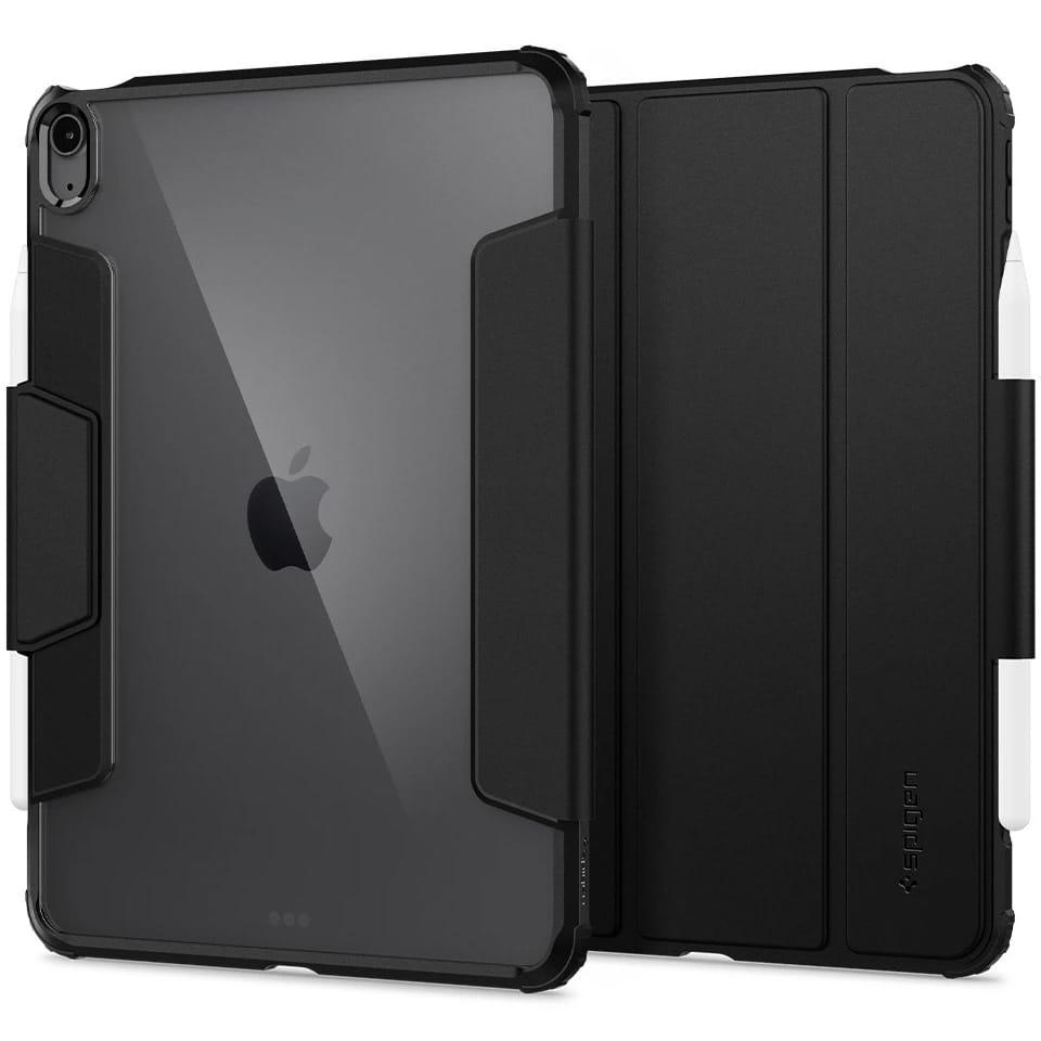 Schutzhülle für iPad Air 11" / 10.9" 2020-2026, Spigen Ultra Hybrid Pro, Schwarz