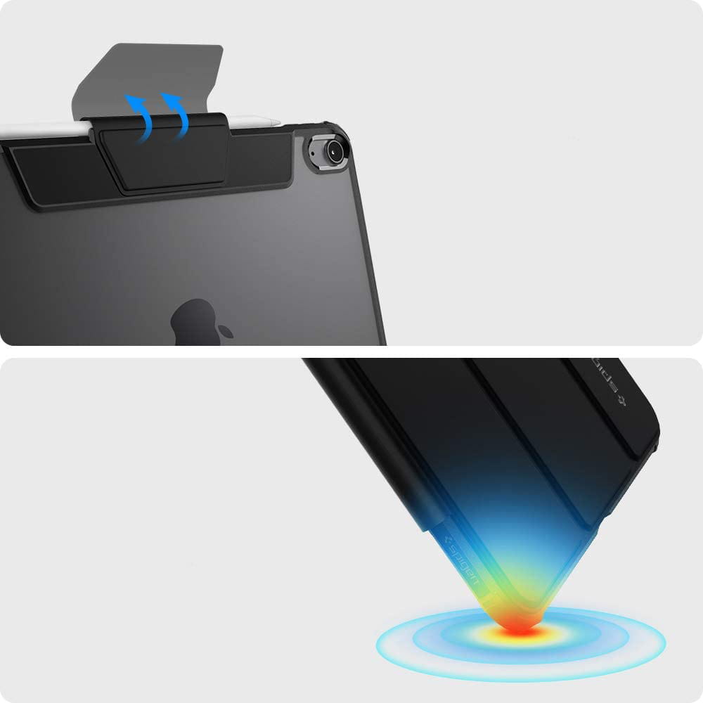 Schutzhülle für iPad Air 11" / 10.9" 2020-2026, Spigen Ultra Hybrid Pro, Schwarz