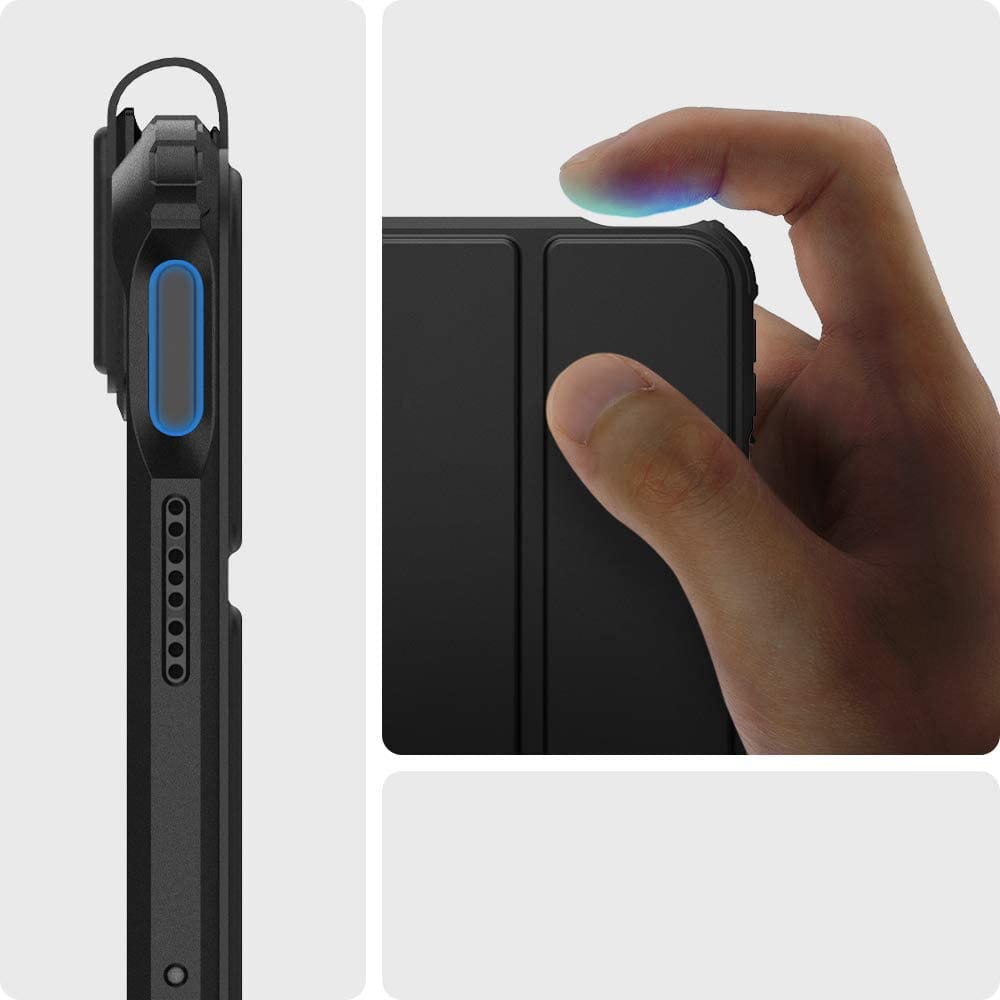 Schutzhülle für iPad Air 11" / 10.9" 2020-2026, Spigen Ultra Hybrid Pro, Schwarz