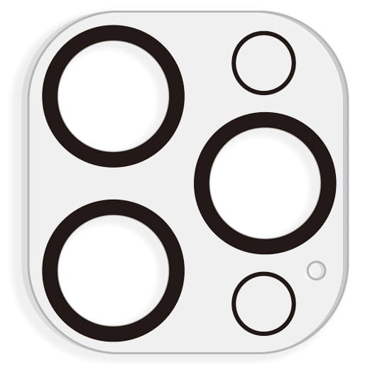 Gehärtetes Glas für die Kamera Bizon Glass Silk Lens für iPhone 12 Pro Max, 2 Stück