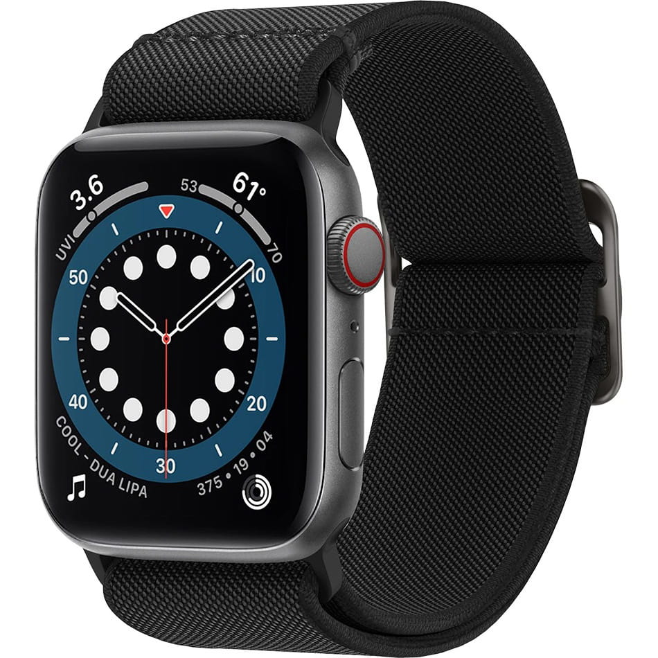 Armband Spigen Lite Fit für Apple Watch 49/46/45/44 mm, Schwarz