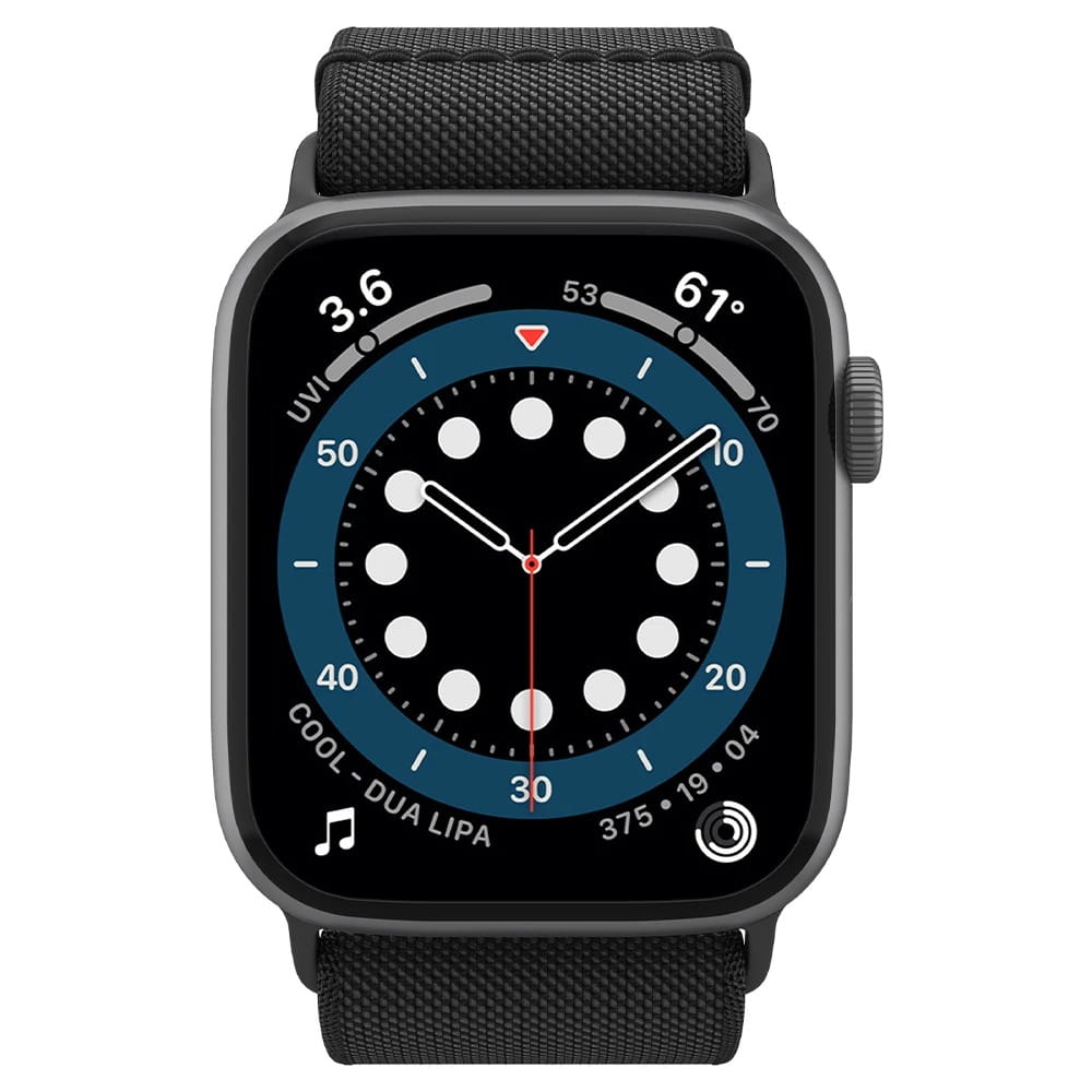 Armband Spigen Lite Fit für Apple Watch 49/46/45/44 mm, Schwarz