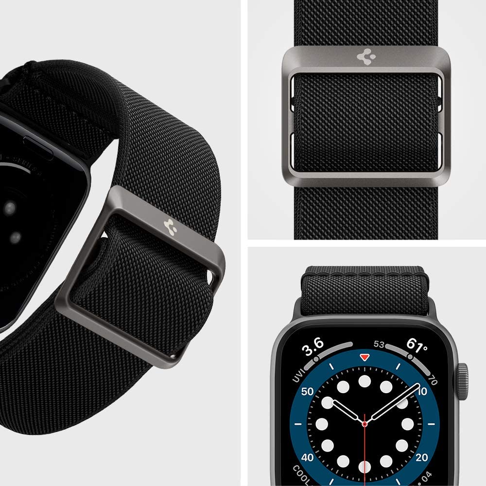 Armband Spigen Lite Fit für Apple Watch 49/46/45/44 mm, Schwarz