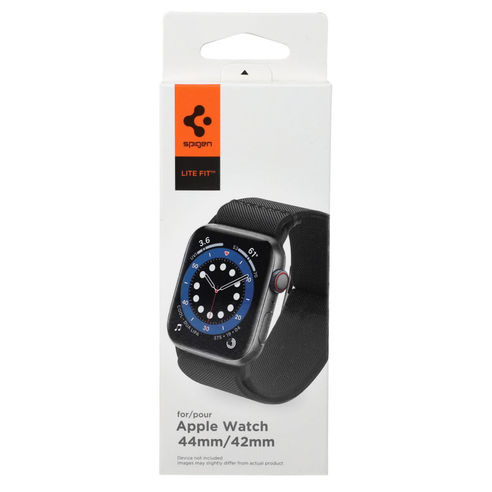 Armband Spigen Lite Fit für Apple Watch 49/46/45/44 mm, Schwarz
