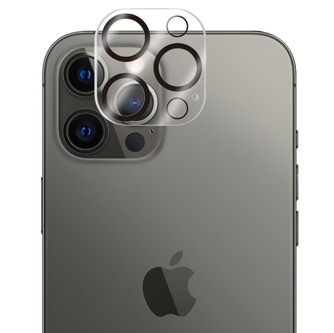 Gehärtetes Glas für die Kamera Bizon Glass Silk Lens für iPhone 12 Pro, 2 Stück