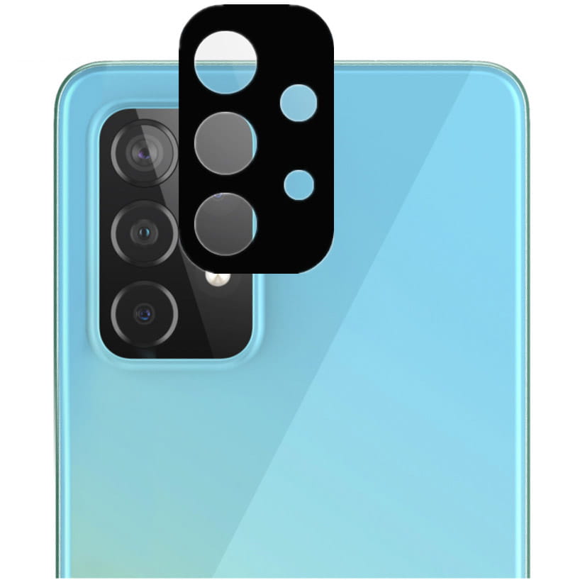 Gehärtetes Glas für die Kamera Bizon Glass Silk Lens für Galaxy A52 / A72, 2 Stück