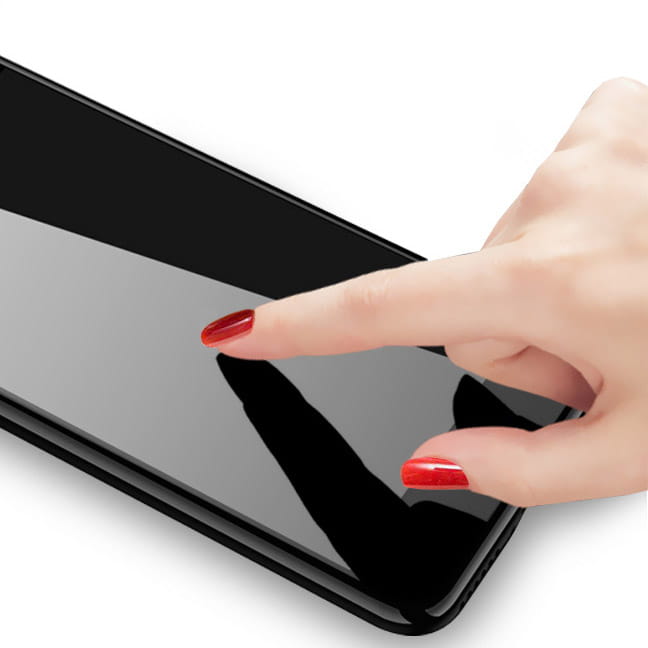 Gehärtetes Glas Bizon Glass Edge für Galaxy A52s 5G, A52 4G/5G, Schwarz