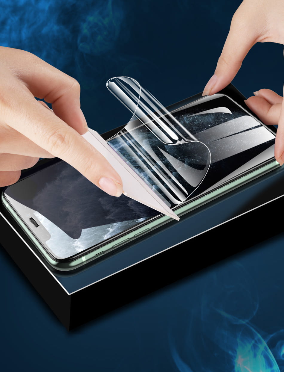 Hydrogel Folie für den Bildschirm Bizon Film Hydrogel Front Duo für iPhone 11 / XR, 2 Stück