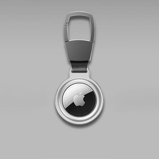 Schutzhülle MSVII Magnetic Case für Apple AirTag, Silbern