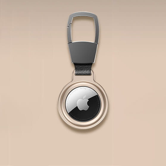 Schutzhülle MSVII Magnetic Case für Apple AirTag, Golden