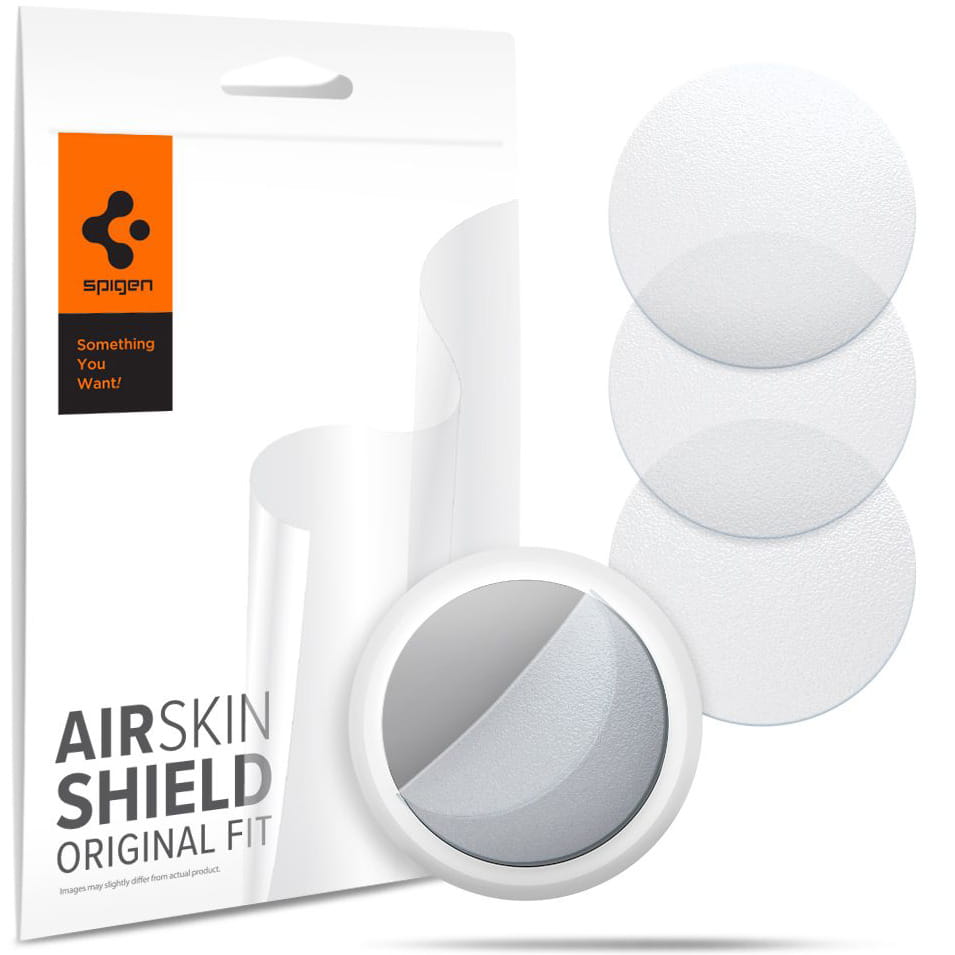 Folie Spigen AirSkin Shield 4-Pack für AirTag, Matt Transparent