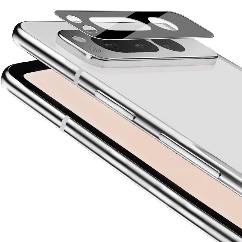 Gehärtetes Glas für die Kamera Bizon Glass Silk Lens für Google Pixel Fold, 2 Stück
