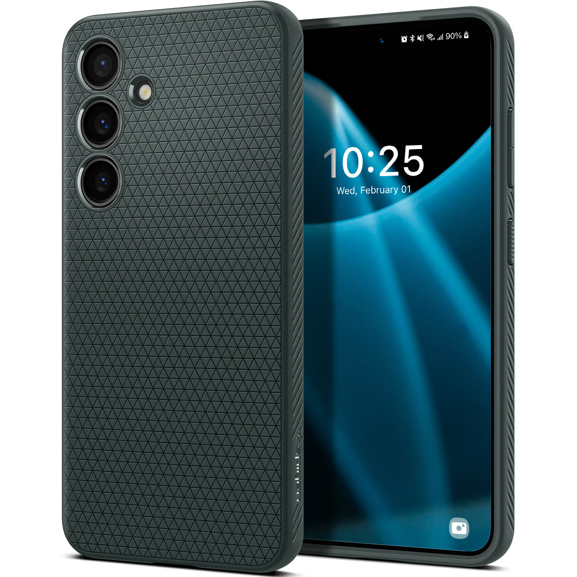 Schutzhülle für Galaxy S24, Spigen Liquid Air, Grün
