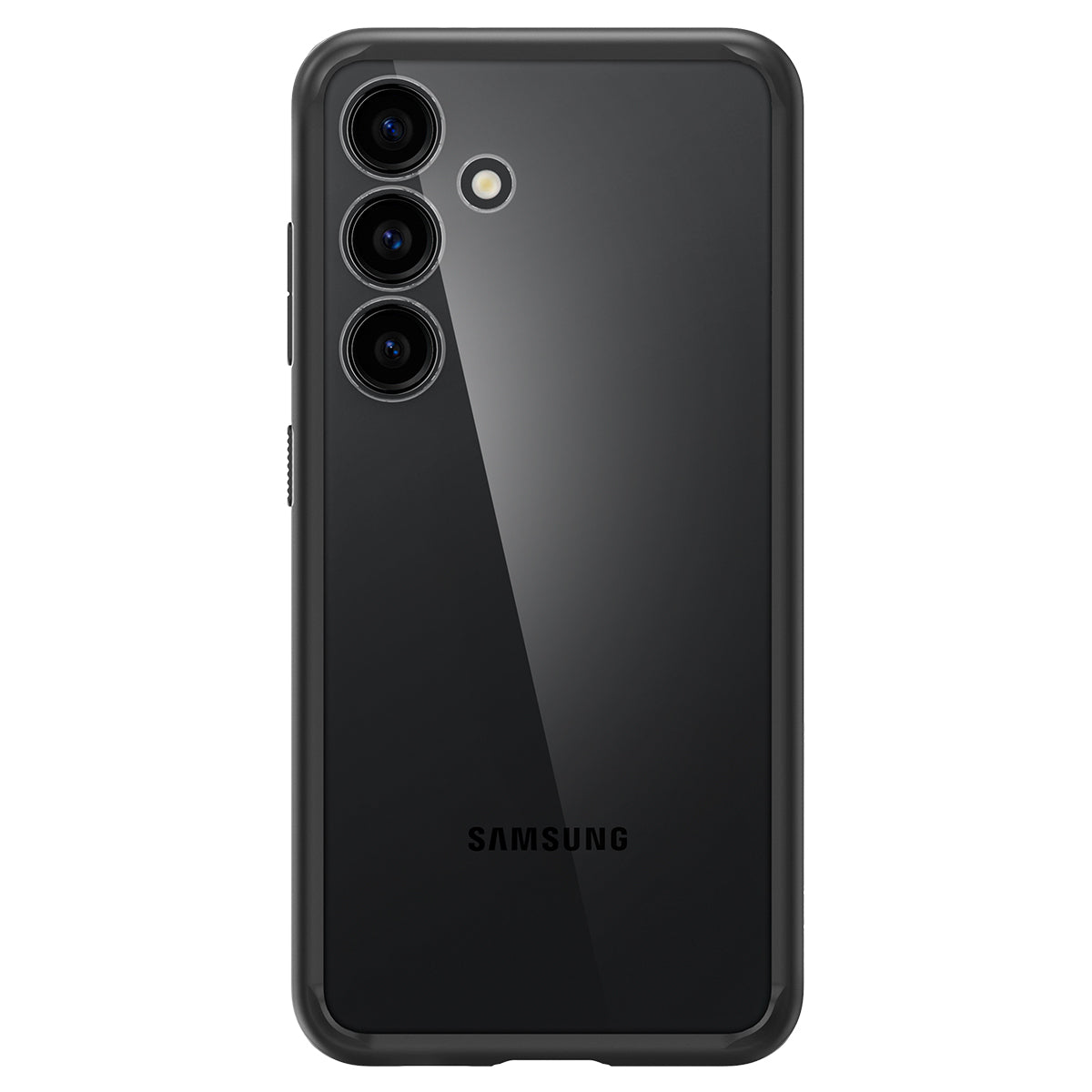 Schutzhülle für Galaxy S24, Spigen Ultra Hybrid, Transparent-Schwarz