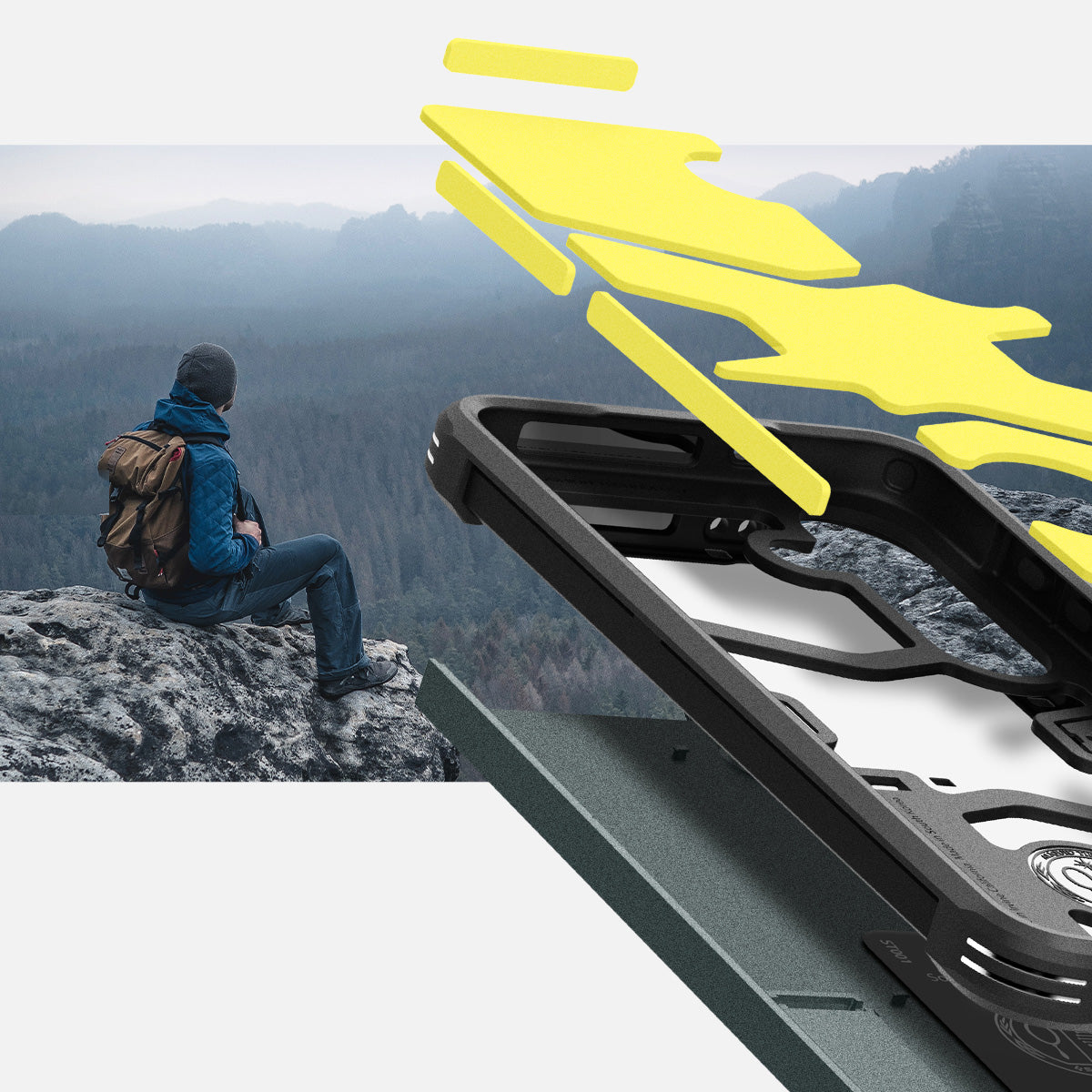 Schutzhülle für Galaxy S24, Spigen Tough Armor, Grün