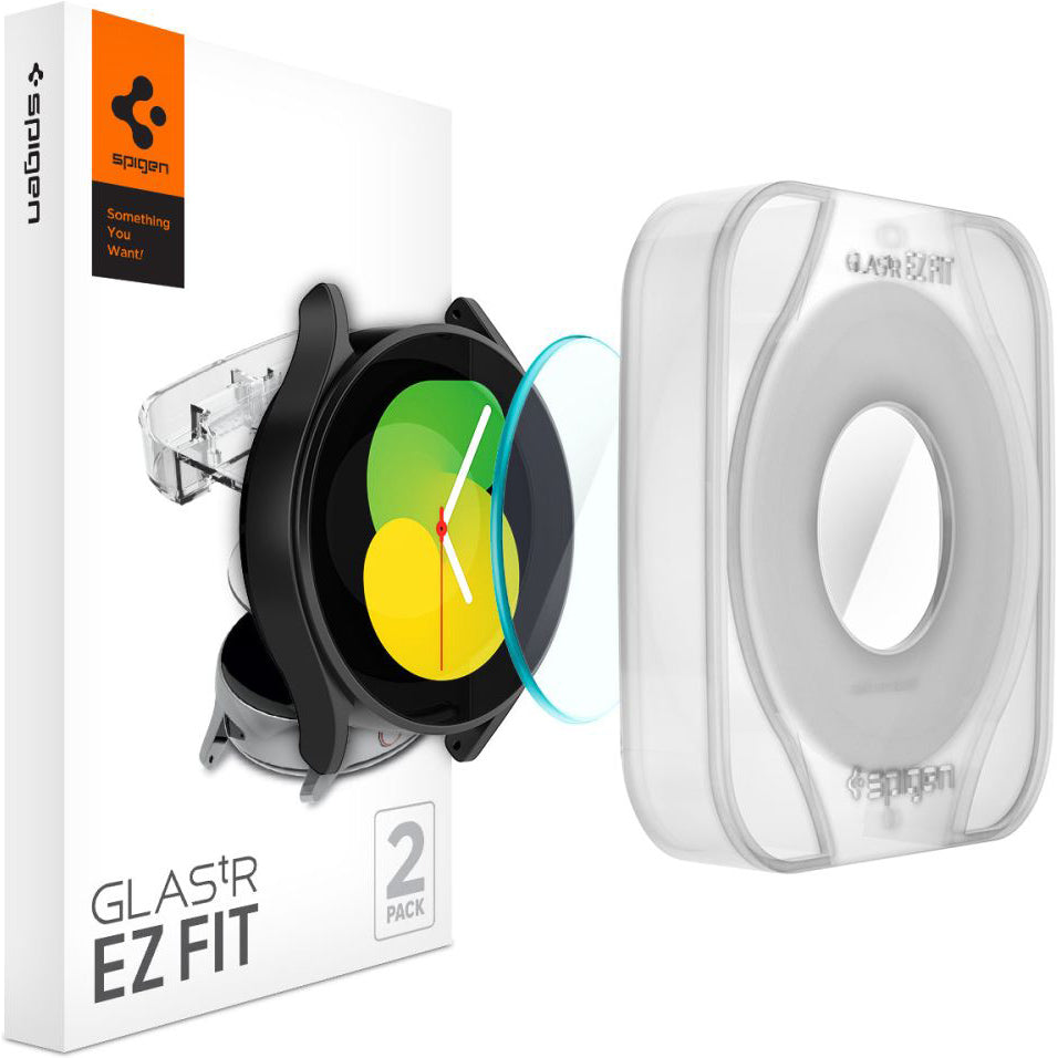 Glas für die Schutzhülle Spigen Glas.tR EZ Fit 2-Pack für Galaxy Watch 5/4 44mm