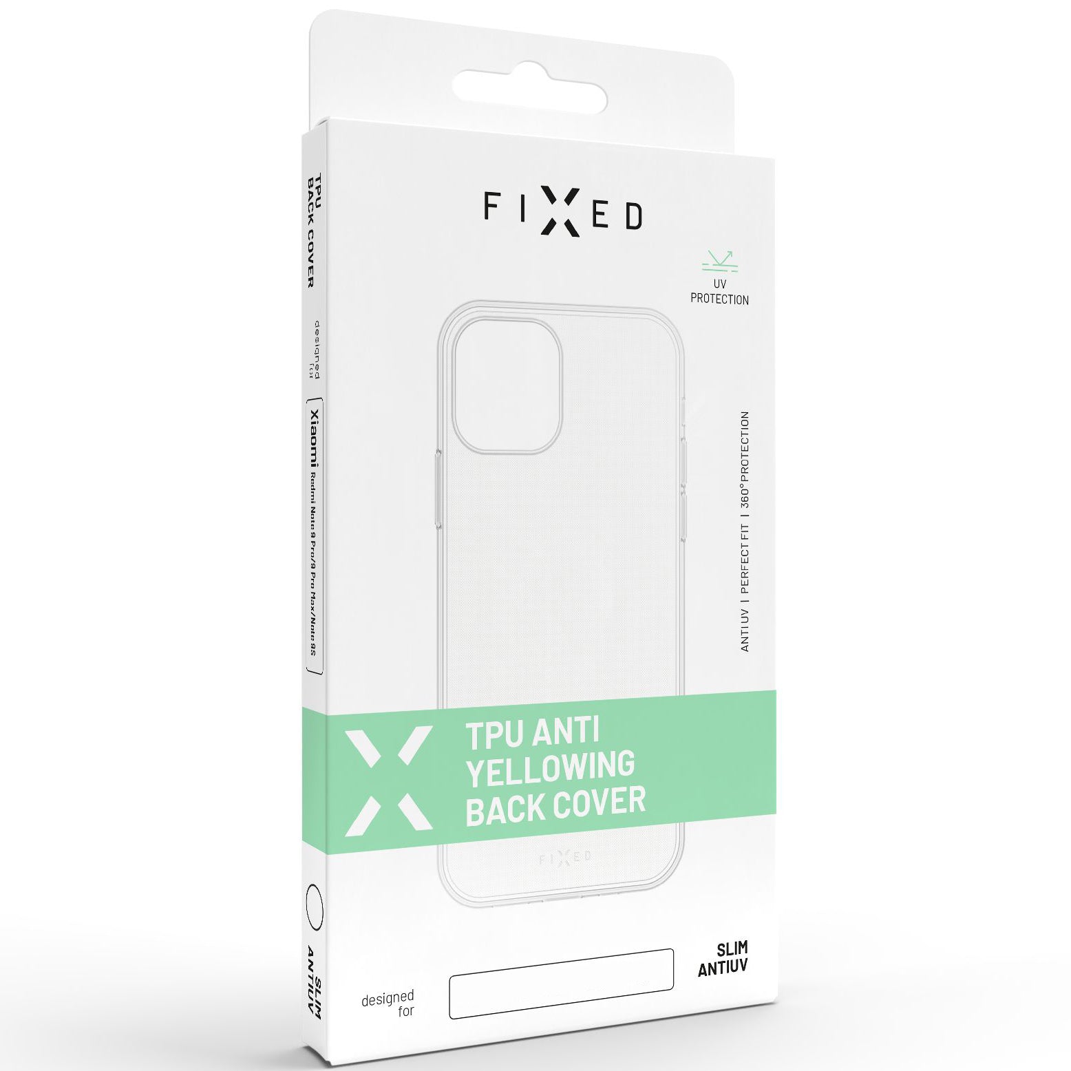 Schutzhülle Fixed Slim AntiUV für iPhone 13 Pro, transparent