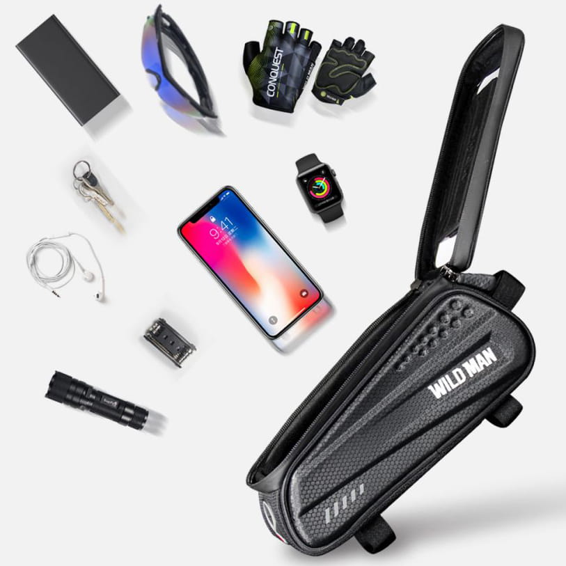 Fahrradgepäcktasche WildMan HardPouch "L" schwarz