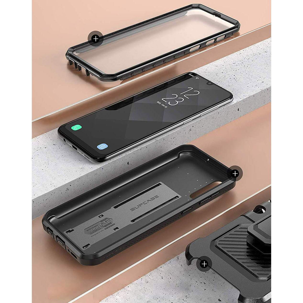 Schutzhülle Supcase UB Pro Galaxy A50/A30S schwarz - Guerteltier