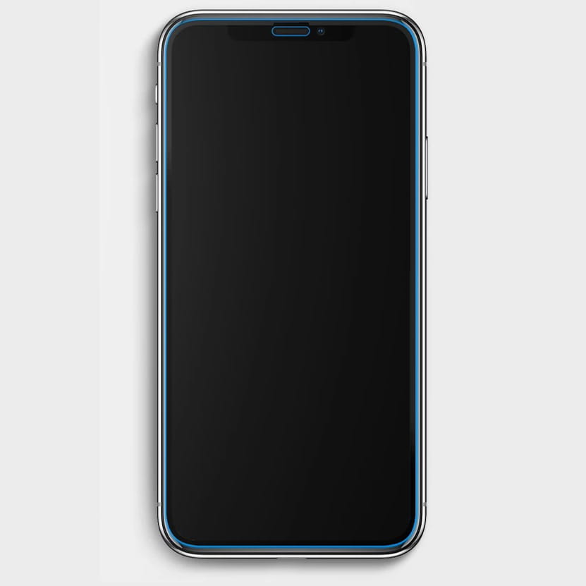 Glas für die Schutzhülle Spigen Glas.tR Slim FC 2-Pack iPhone 11 Pro/Xs/X schwarzer Rahmen