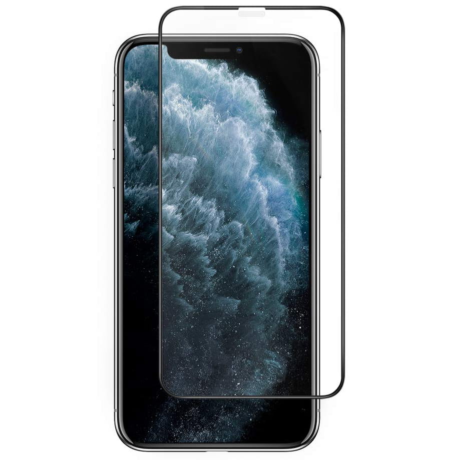 Glas für die Schutzhülle Spigen Glas.tR Slim FC AM iPhone 11 Pro Max/ Xs Max schwarzer Rahmen