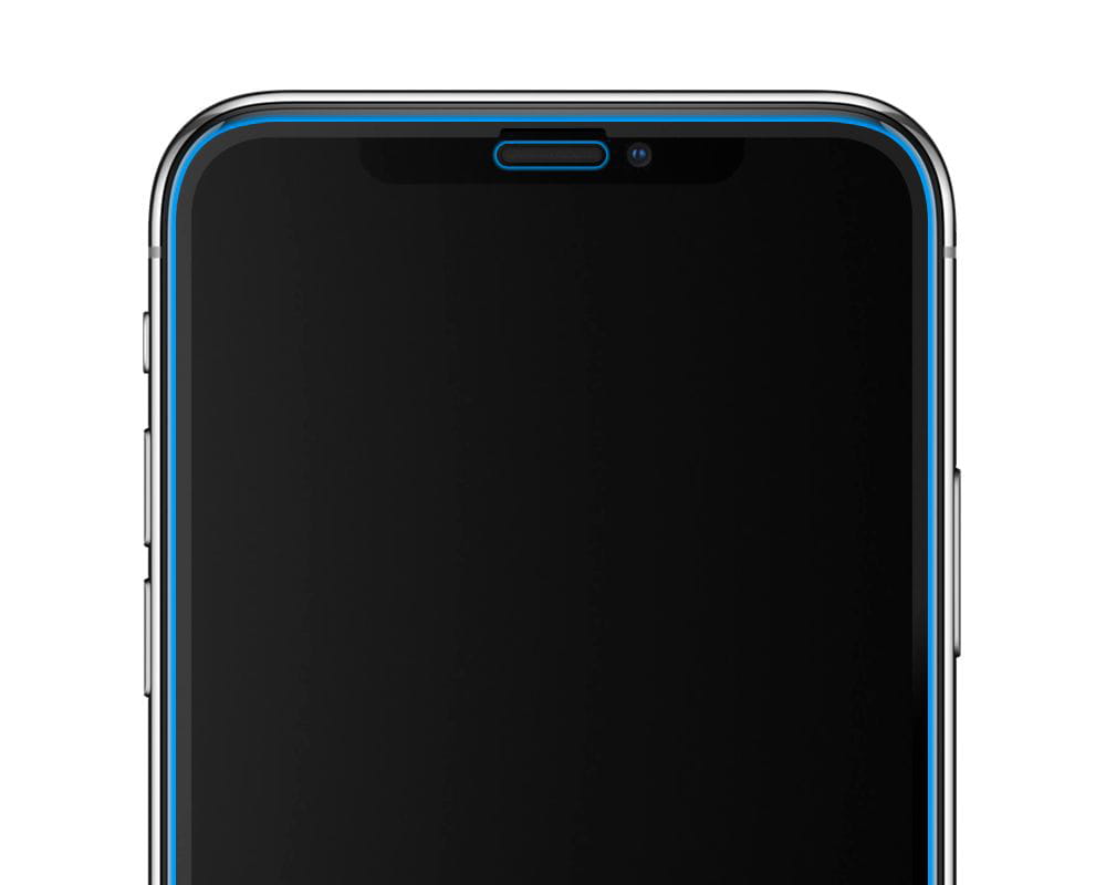Glas für die Schutzhülle Spigen Glas.tR Slim FC AM iPhone 11 Pro Max/ Xs Max schwarzer Rahmen