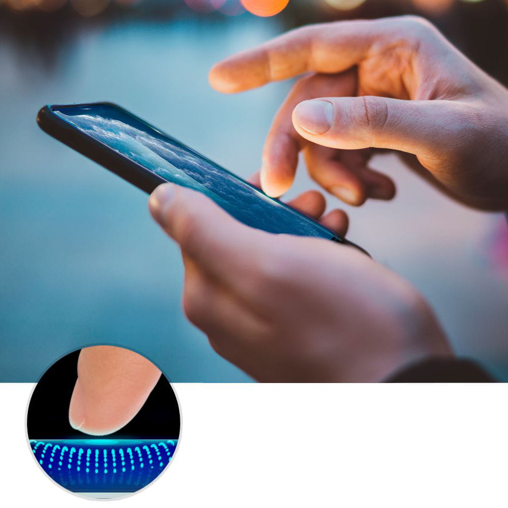 Glas für die Schutzhülle Spigen Glas.tR Slim FC AM iPhone 11 Pro Max/ Xs Max schwarzer Rahmen