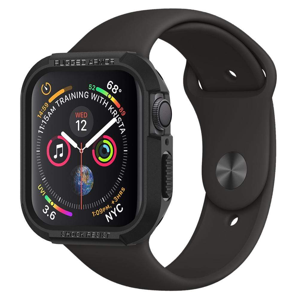 Schutzhülle Spigen Rugged Armor Apple Watch 40mm SE/6/5/4 schwarz