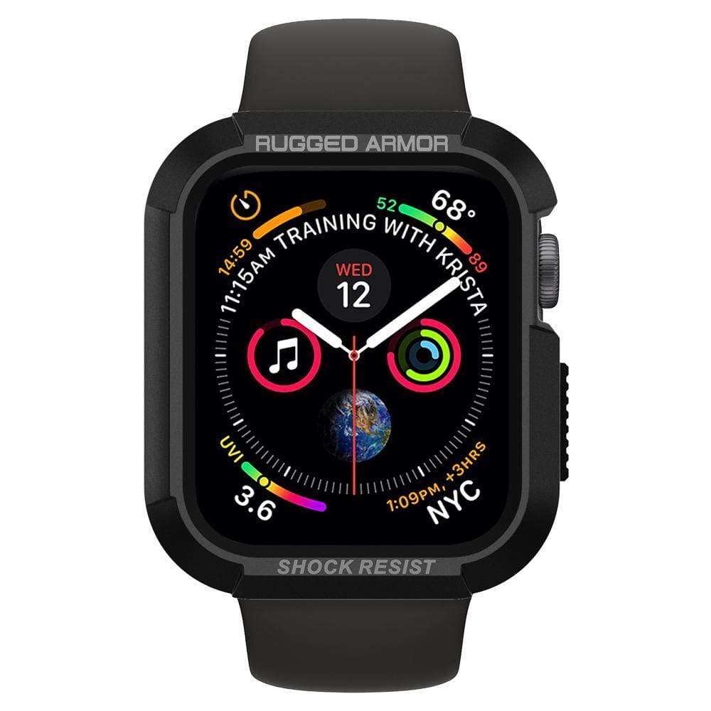 Schutzhülle Spigen Rugged Armor Apple Watch 40mm SE/6/5/4 schwarz - Guerteltier