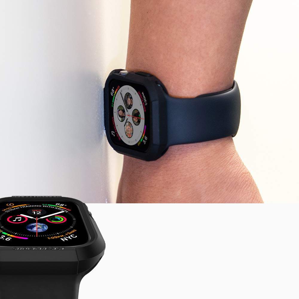Schutzhülle Spigen Rugged Armor Apple Watch 40mm SE/6/5/4 schwarz - Guerteltier