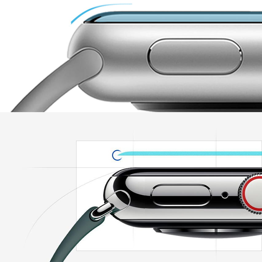 Folie für die Schutzhülle Spigen Neo Flex Apple Watch 40mm SE/ SE 2022/ 6/ 5/ 4