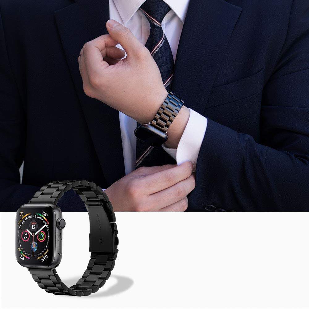 Armband Spigen Modern Fit Apple Watch 44mm SE/6/5/4 42mm 3/2/1 schwarz - Guerteltier