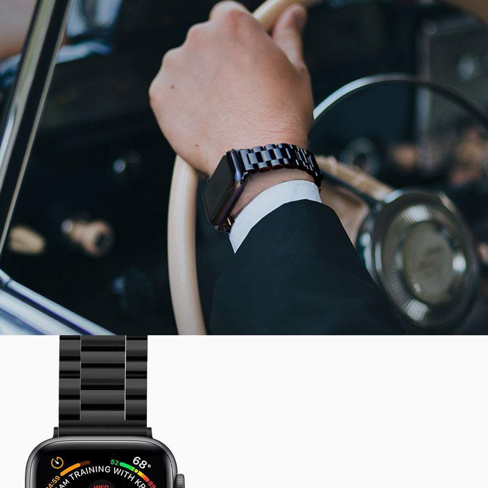 Armband Spigen Modern Fit Apple Watch 44mm SE/6/5/4 42mm 3/2/1 schwarz - Guerteltier