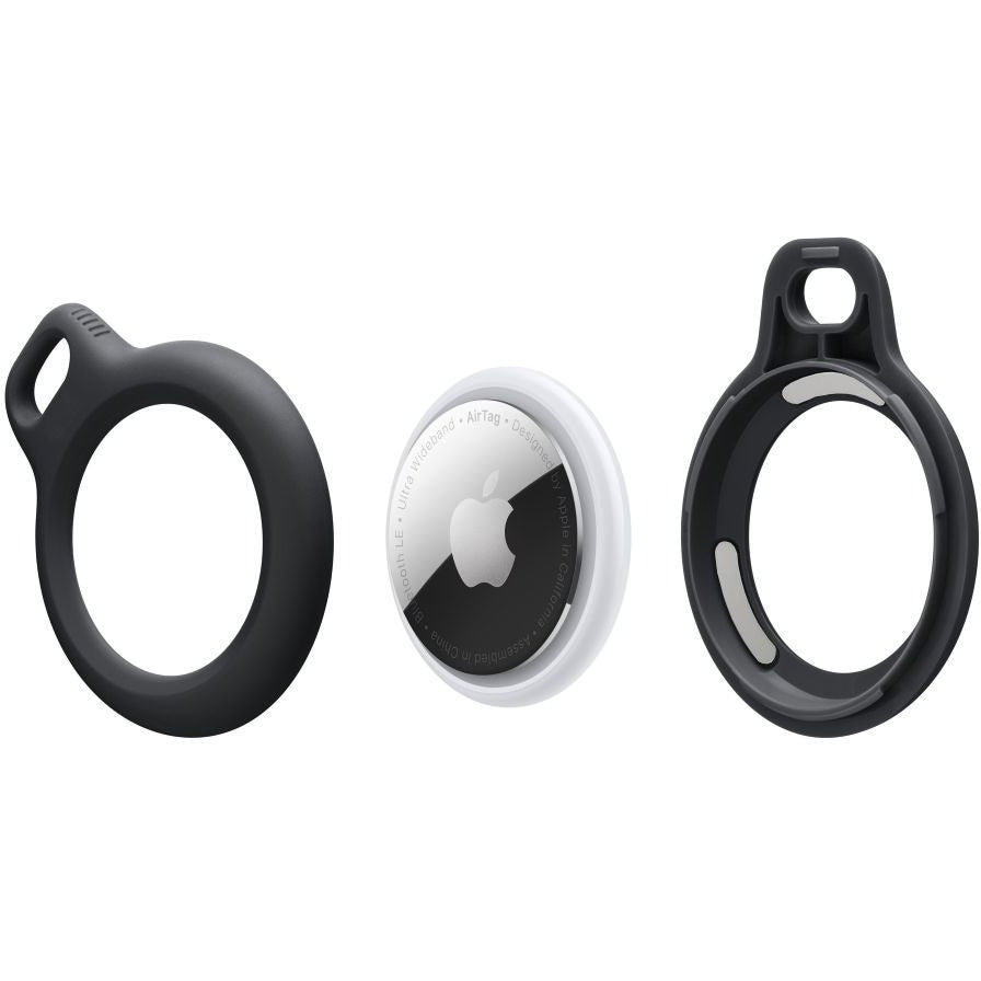 Fall / Schlüsselanhänger Tech-Protect Rough Chain für Apple AirTag, Schwarz