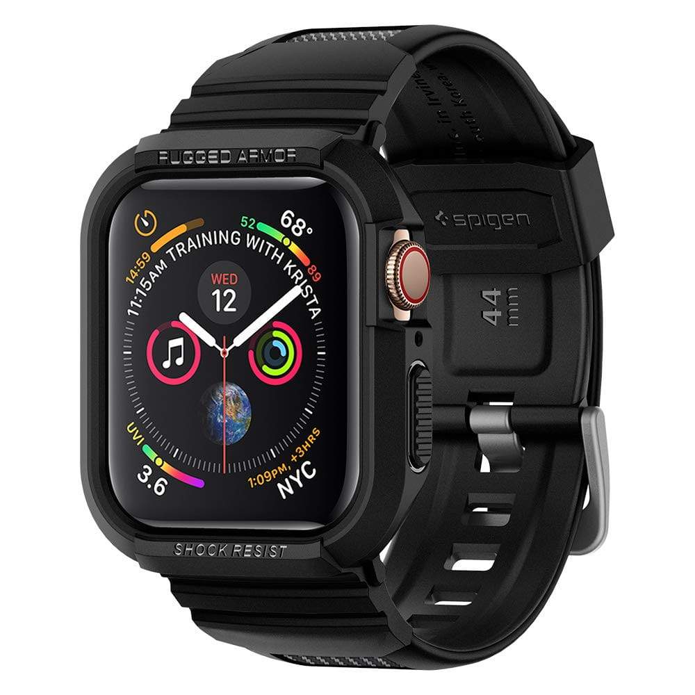 Schutzhülle Spigen Rugged Armor Pro Apple Watch 44mm SE/6/5/4 schwarz