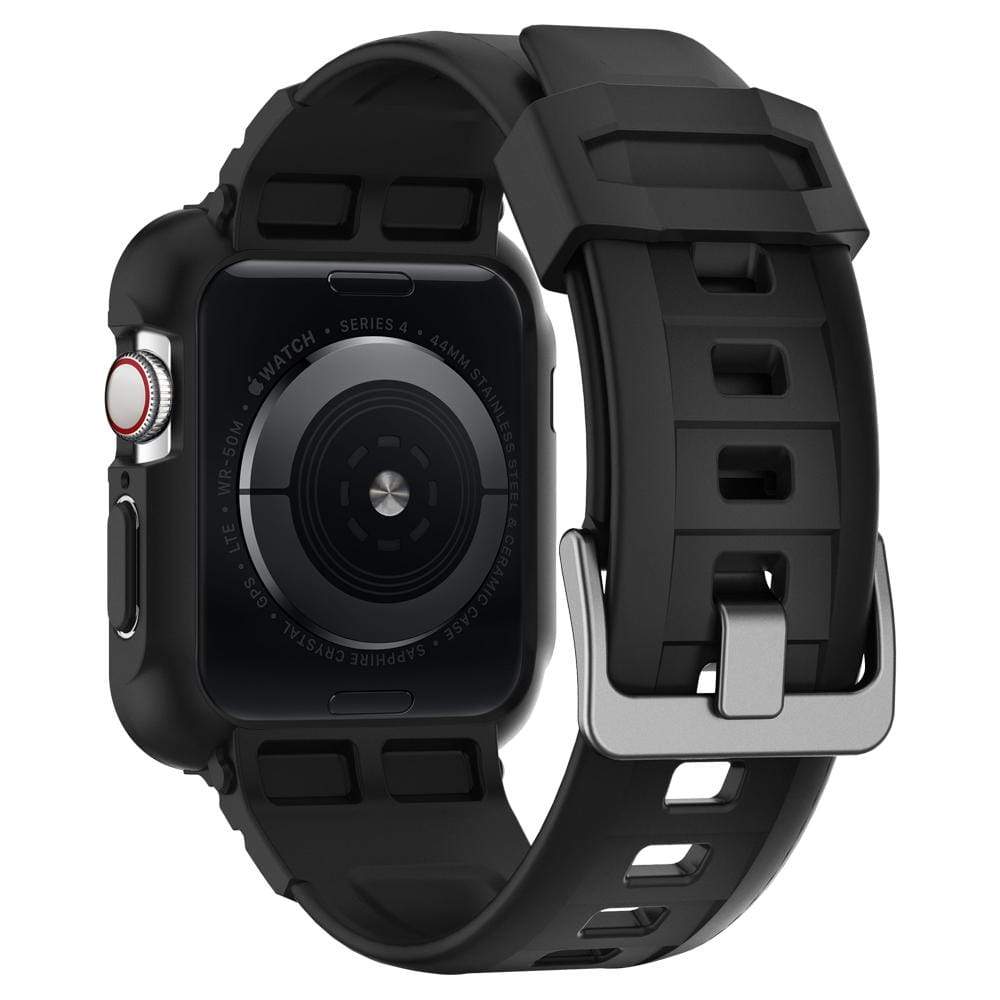 Schutzhülle Spigen Rugged Armor Pro Apple Watch 44mm SE/6/5/4 schwarz - Guerteltier