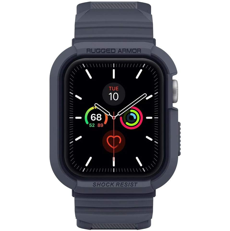 Schutzhülle Spigen Rugged Armor Pro Apple Watch 44mm SE/6/5/4 schwarzgrau - Guerteltier