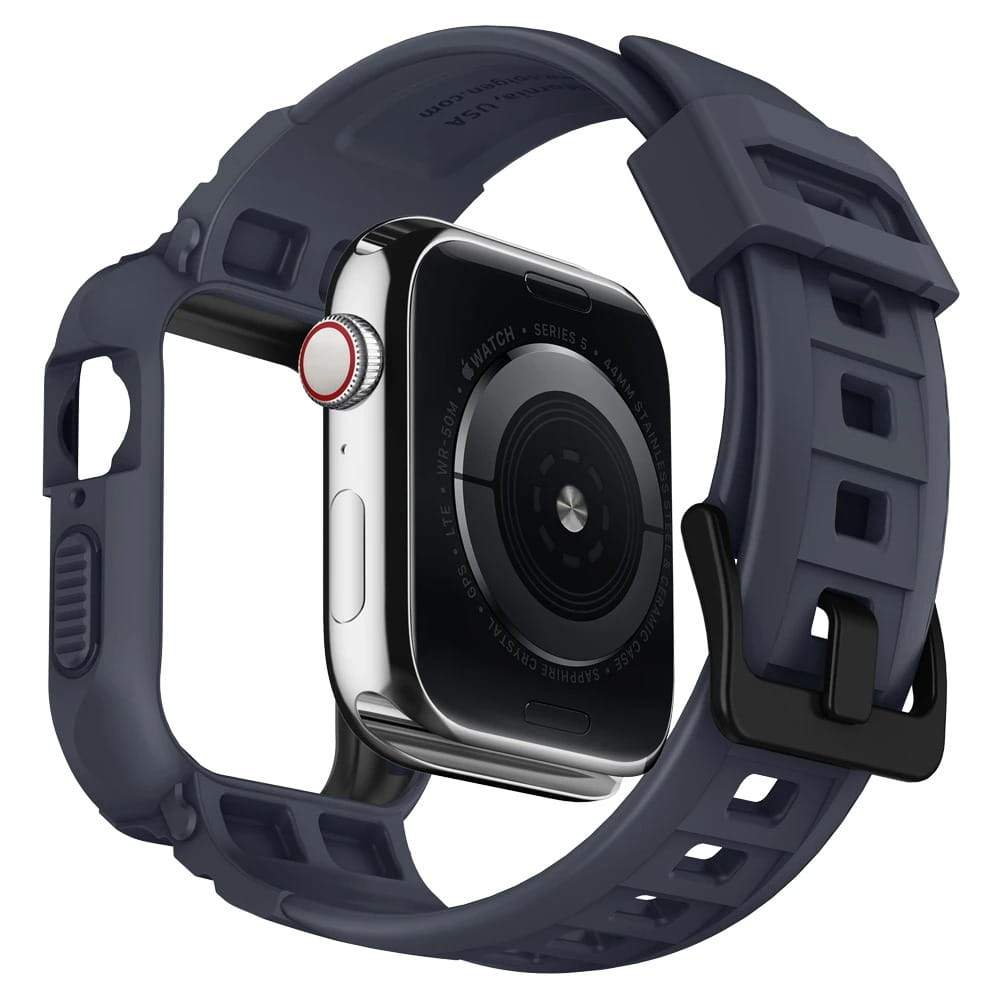 Schutzhülle Spigen Rugged Armor Pro Apple Watch 44mm SE/6/5/4 schwarzgrau - Guerteltier