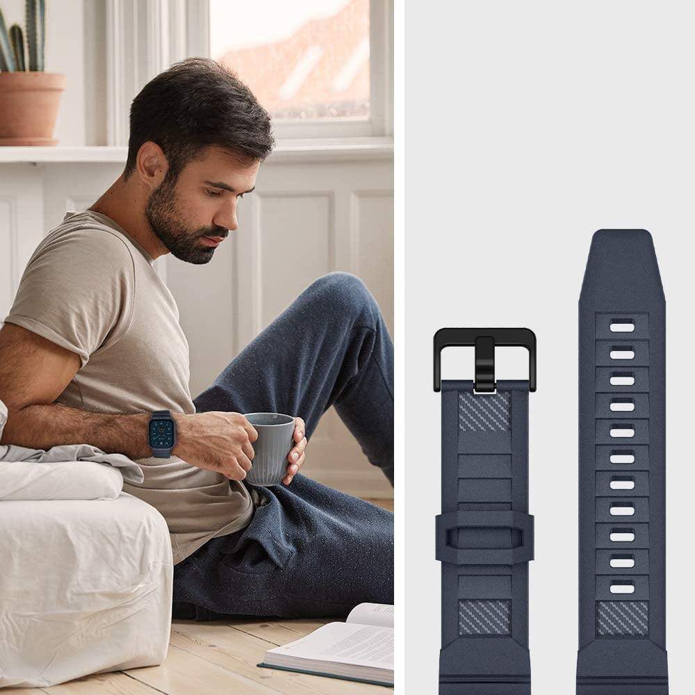 Schutzhülle Spigen Rugged Armor Pro Apple Watch 44mm SE/6/5/4 schwarzgrau - Guerteltier