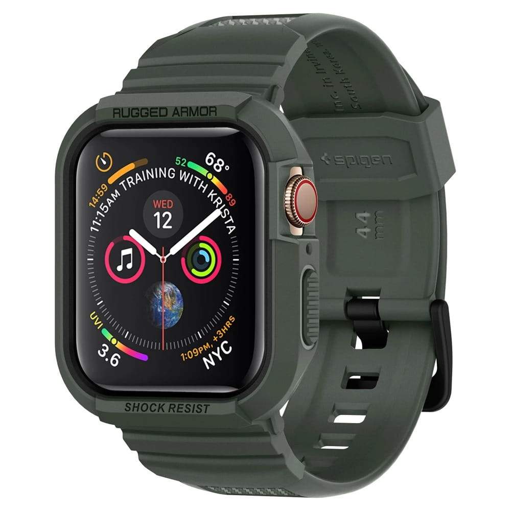 Schutzhülle Spigen Rugged Armor Pro Apple Watch 44mm SE/6/5/4 Grün