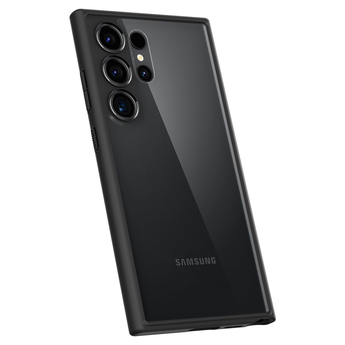 Schutzhülle für Galaxy S24 Ultra, Spigen Ultra Hybrid, Transparent-Schwarz