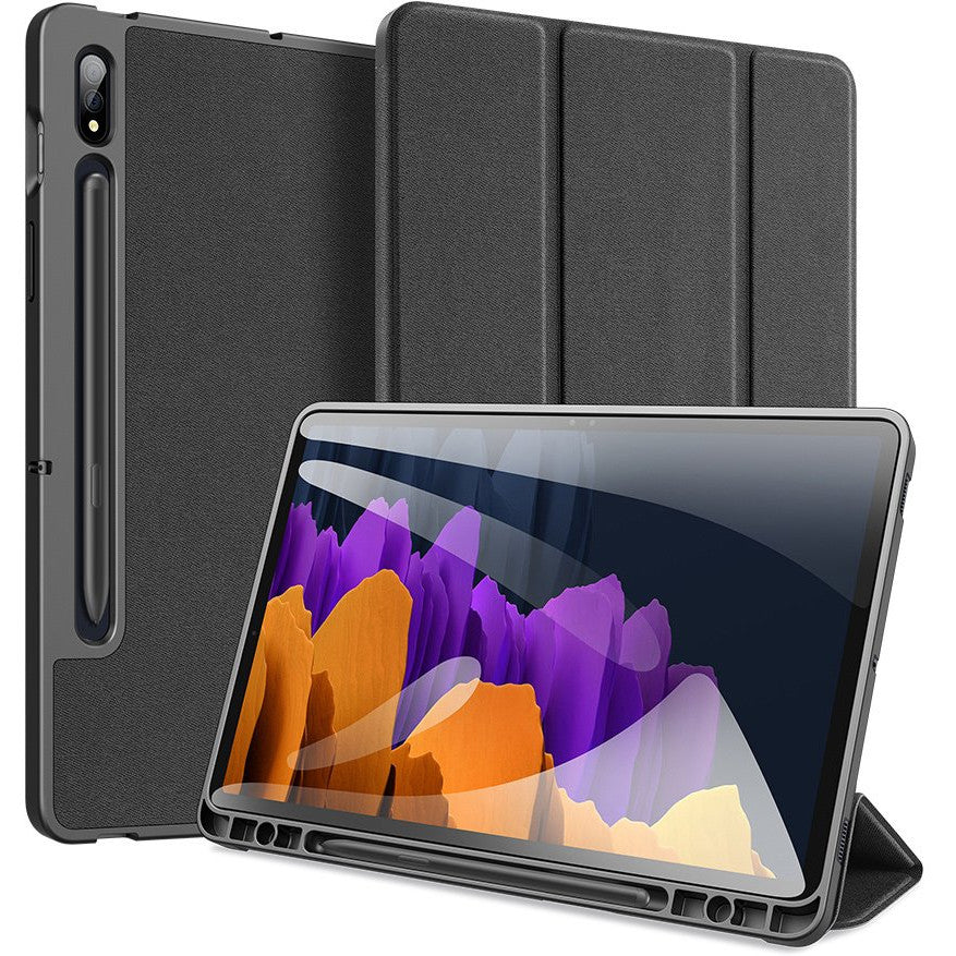 Schutzhülle Dux Ducis Domo für Galaxy Tab S7 / S8, Schwarz