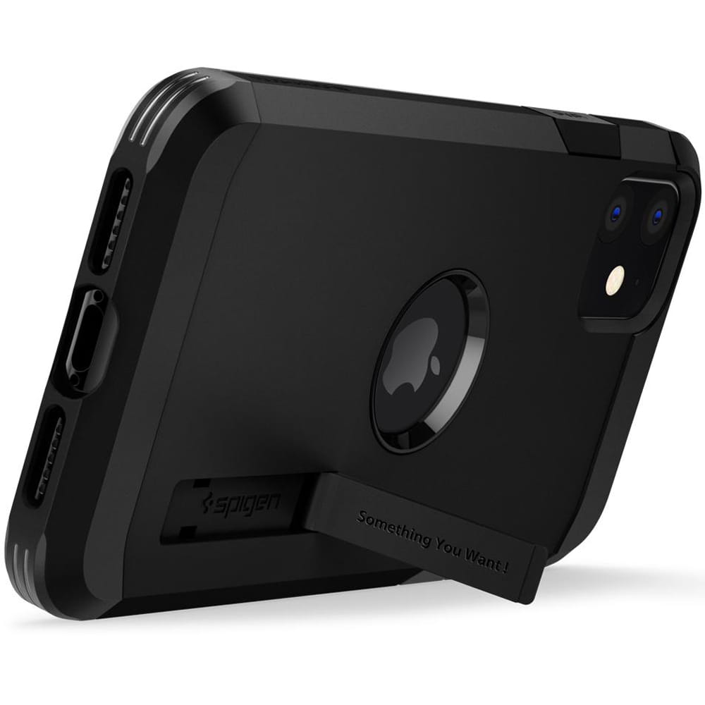 Schutzhülle Spigen Tough Armor für iPhone 11 schwarz