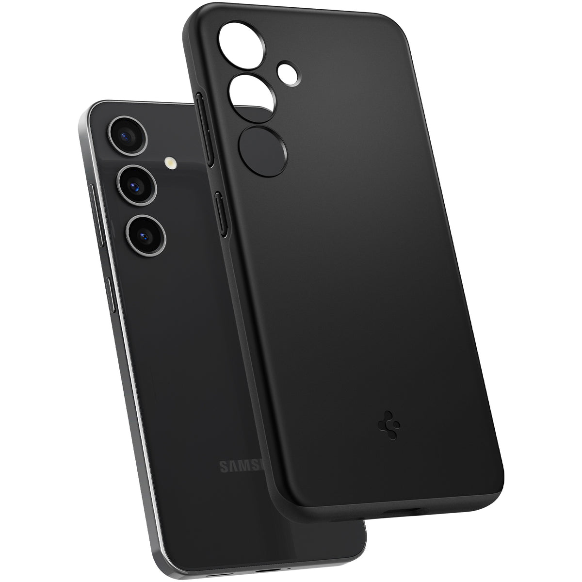Schutzhülle für Galaxy S24, Spigen Thin Fit, Schwarz