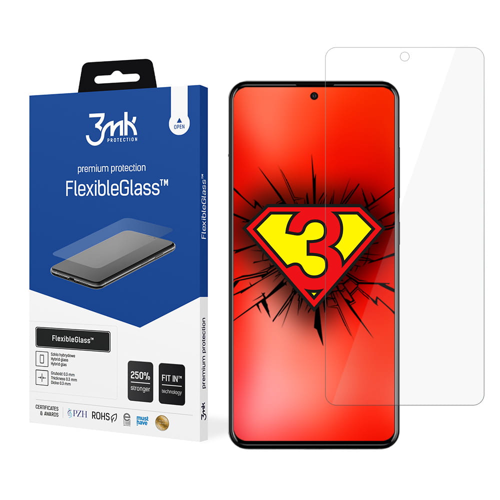 Hybridglas 3mk Flexible Glass für Galaxy A52s 5G, A52 4G/5G, Transparent