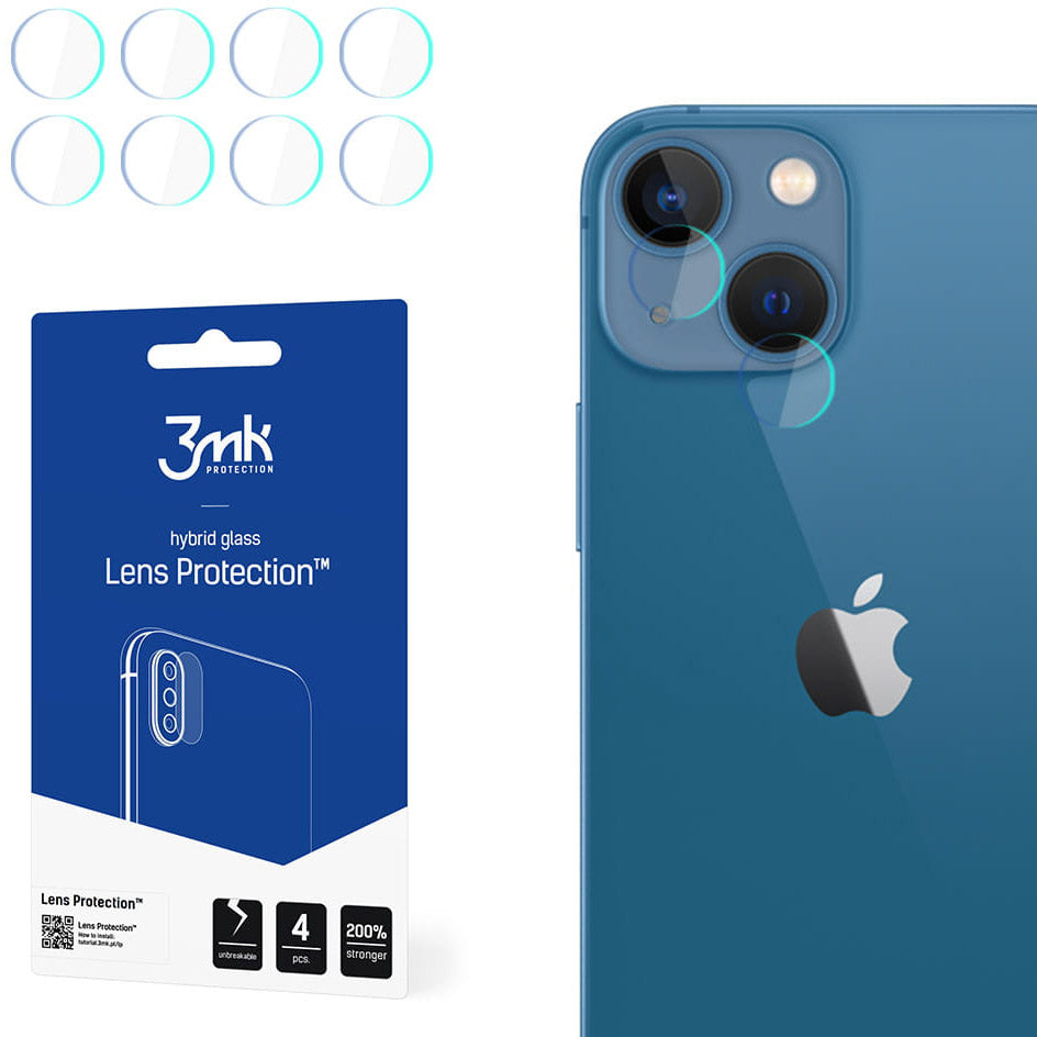 Gehärtetes Glas für die Kamera 3mk Hybrid Glass Lens Protection für iPhone 13