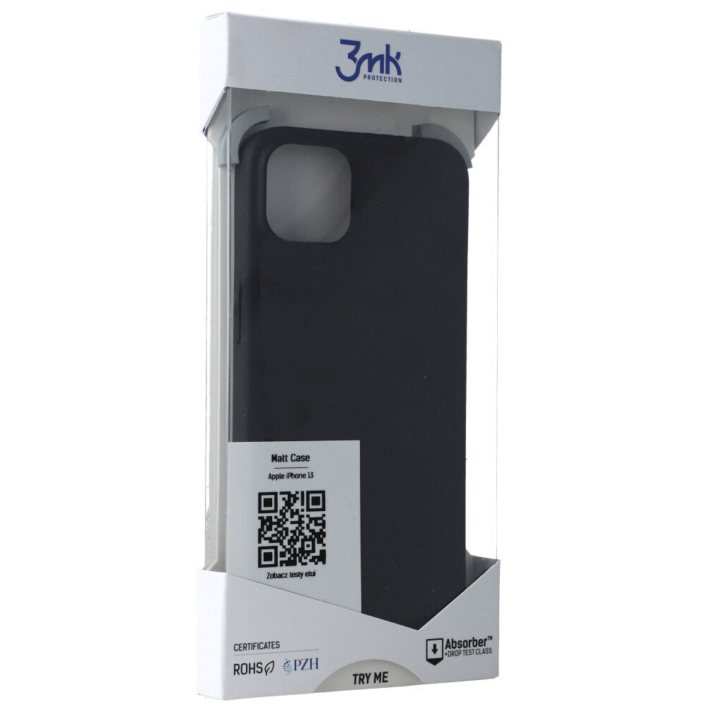 Schutzhülle 3mk Matt Case für iPhone 13, schwarz