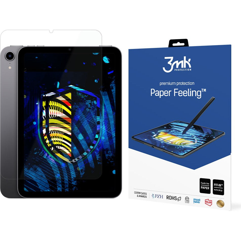 Schutzfolie für iPad Mini 7 2024 / 6 2021, 3mk Paper Feeling, 2 Stück